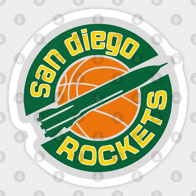 Original San Diego Rockets Sticker by LocalZonly